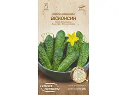 Огірок НАСІННЯ УКРАЇНИ (20 пачок) корнішон «Висконсин» ОВ 1 г (сс)