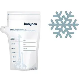 Пакети для зберігання грудного молока BabyOno, 180 мл, 30 шт. (1084) - мініатюра 7