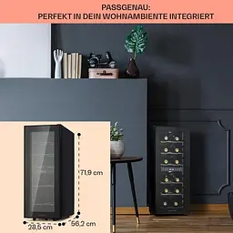 Винний холодильник Klarstein Shiraz 12 Duo (10041361) - мініатюра 6