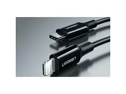 Кабель Lightning UGREEN US171 USB Type-C to Lightning 36W 2m Black (60752) - мініатюра 5