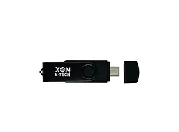 Флеш-накопичувач XON FlashDrive MultiConnect 128GB (USB 2.0 + USB Type-C + MicroUSB) Чорний (FX2M128PB 7645) - мініатюра 4