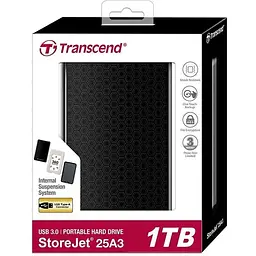 Жорсткий диск зовнішній Transcend USB 3.0 2 TB 25A3 TS2TSJ25A3K - мініатюра 3