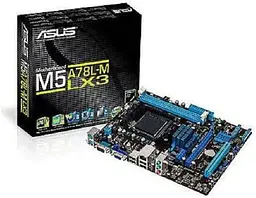 Материнська плата ASUS M5A78L-M LX3 (M5A78L-M LX3) (Socket AM3+, AMD 760G, Micro-ATX) Б/в - мініатюра 2