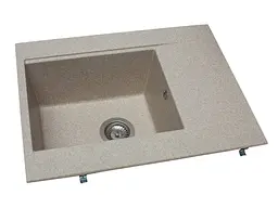 Кухонна мийка Miraggio BODRUM 650 sand (0000010) Граніт, Врізна, Пісочний - мініатюра 3
