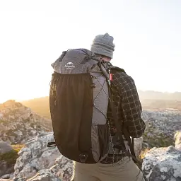 Рюкзак Naturehike Rock NH19BP095 60+5 л графіт в клітинку - мініатюра 8