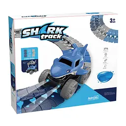 Інтерактивний трек з інерційною машинкою SHT 5510-2 Shark Trak (138pcs/1CAR) Blue Epik - мініатюра 3