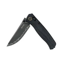 Ніж складаний туристичний SRM Medal 255L-MB3 82 мм 140Cr Micarta чорний - мініатюра 2