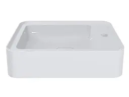 Умивальник Miraggio MARRAKESH 380 L (8814257) Miramarble, Глянцевий, Підвісний/накладний, білий - мініатюра 4