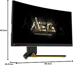 Монітор MSI MEG 342C QD-OLED (34"/UWQHD 3440х1440/175Hz/HDR) - мініатюра 6