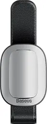 Автотримач для окулярів Baseus Platinum Vehicle Eyewear Clip Clamping Type Silver (ACYJN-B0S) - мініатюра 2