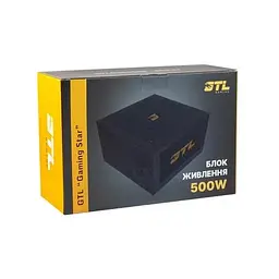 Блок живлення 500 Вт, Gaming Star, Black, 120 мм GTL teh0028912 - мініатюра 5