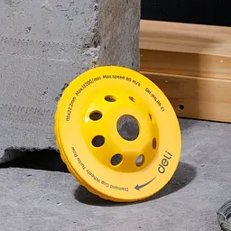 Шліфувальне колесо з алмазною чашкою 115 x 22,2 (20) мм Deli EDH-JML115-E1 - мініатюра 2