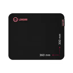 Килимок для мишки Lorgar Main 323 Black/Red (LRG-GMP323) - мініатюра 1