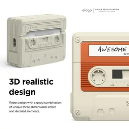 Чохол Elago Cassette Tape Case Classic White for AirPods Pro 2nd Gen білий (EAPP2TAPE-CWHRD+STR-IV) - мініатюра 3