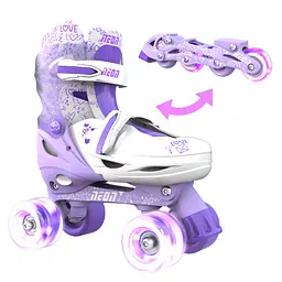 Ролики Neon Combo Skates Размер 30-33 Фиолетовый