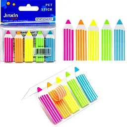 Закладка неон Stick Notes Олівець P01-2-LB (В асортименті)
