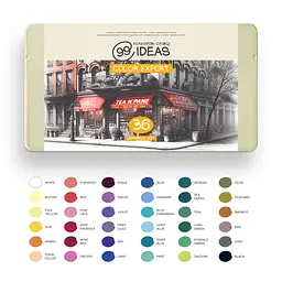 Набір олівців кольорових 99IDEAS "Color Expert" 36 кольорів, Universal Set, металева коробка, 99CE-36UNI - мініатюра 3