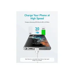 Кабель Anker 322 USB-C - USB-C, 1.8 м, White (A81F6H21) - мініатюра 3