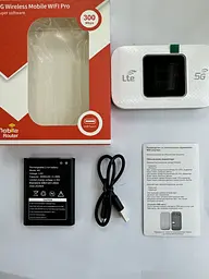 Портативний Wi-Fi модем з екраном Mobile Router PH314-E LCD 2.4G, 4G та 5G LTE роутер White (17962) - мініатюра 3