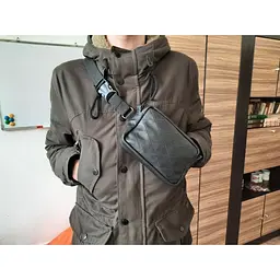 Шкіряна сумка бананка Gofin 20х16 см sum0009974 - мініатюра 5