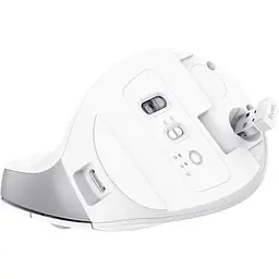 Комп'ютерна мишка Trust Bayo+ Ergonomic Wireless/Bluetooth White (25399) - мініатюра 7