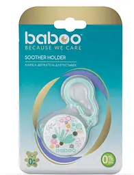 Ланцюжок для пустушки Baboo Flora, м'ятний (90420) - мініатюра 2