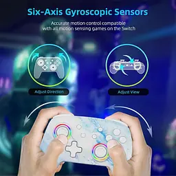 Бездротовий контролер NexiGo (без мертвої зони) для Switch/Switch Lite/OLED, Bluetooth-контролери для Nintendo Switch з вібрацією - мініатюра 5