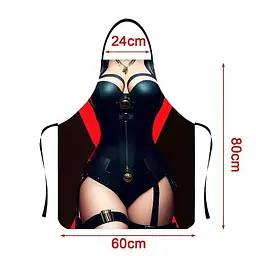 Фартух 3D Чорна вдова 3776 16516 80х60х24 см - мініатюра 3