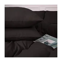 Постільна білизна MirSon 002 Black Фланель 2 x 160 x 220 Сімейний Євро (2200009648281) - мініатюра 4