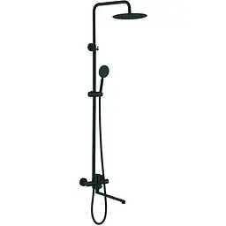 Душова система Zerix DAX-006-J-35cm Black ZX4829, Чорний матовий