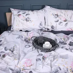 Підковдра MirSon Поплін 00-7 Pink Flowers 220х240 см (2200009706769) - мініатюра 7