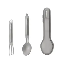 Туристичний набір ложка-виделка Nextool Titanium Tableware Set, титан
