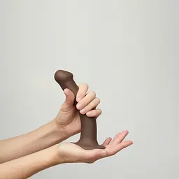 Фалоімітатор Strap-On-Me Bendable Double Density M 18 см чорний - мініатюра 9