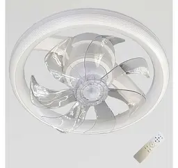 Стельова LED-люстра-вентилятор Artlight FS307WH, біла, 76 Вт, від 10-18 м² - мініатюра 2