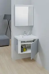 Тумба під умивальник Ravak SD 10° 650 Білий ліва X000000745 - мініатюра 4