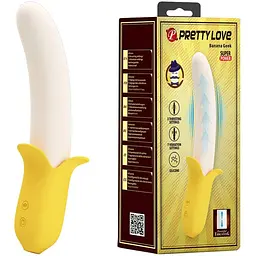 Вібратор Pretty Love Banana Geek 19.5 см жовтий