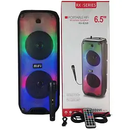 Портативна колонка HiFi RX-6268 акумуляторна акустична система Bluetooth 5.0 10 Вт - мініатюра 3