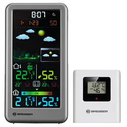 Метеостанція Bresser RC Neomeo V Silver (7006511) - мініатюра 2