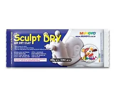 Полімерна глина самозастигаюча Mungyo Sculpt Dry, 250 г., самозастигаюча, Біла, (985503)