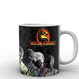 Кухоль GeekLand Mortal Kombat Мортал Комбат емблема MK.02.03 330 мл білий - мініатюра 3