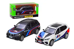 Іграшкова машинка позашляховик металева BMW X5M 1:43 Автопром 4375/4374, в коробці 14,5х6,5х7см