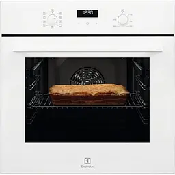Духова шафа електрична Electrolux A дисплей конвекція телескопічні напрямні 65 л білий