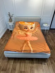 Постільна білизна 3D Ballerina Cappuccino полуторна мікросатин 150×215 см - мініатюра 4
