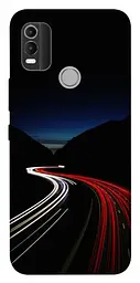 Чохол Demsky Червоно-біла дорога для Nokia C21 Plus