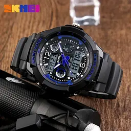 Чоловічий спортивний годинник Skmei S-Shock 0931 Синій - мініатюра 4