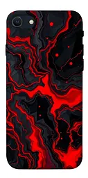 TPU чехол Demsky Black red marble для Apple iPhone SE (2020)