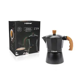 Кавоварка гейзерна Holmer 150 мл чорна (CF-0150-BW Natural) - мініатюра 6