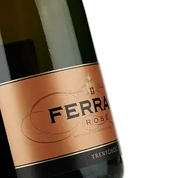 Вино игристое Ferrari Rose Brut, рожеве, брют, 0,75 л, у подарунковій упаковці - мініатюра 4