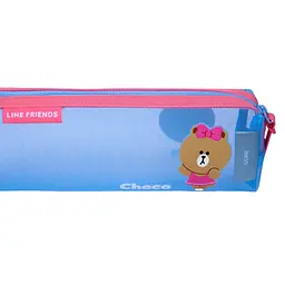 Пенал м'який YES PH-34 Line Friends Pretty Choco 21х6х4 см Блакитний (533692) - мініатюра 2