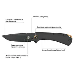 Ніж Skif Frontier BB, G10, чорний - мініатюра 5
